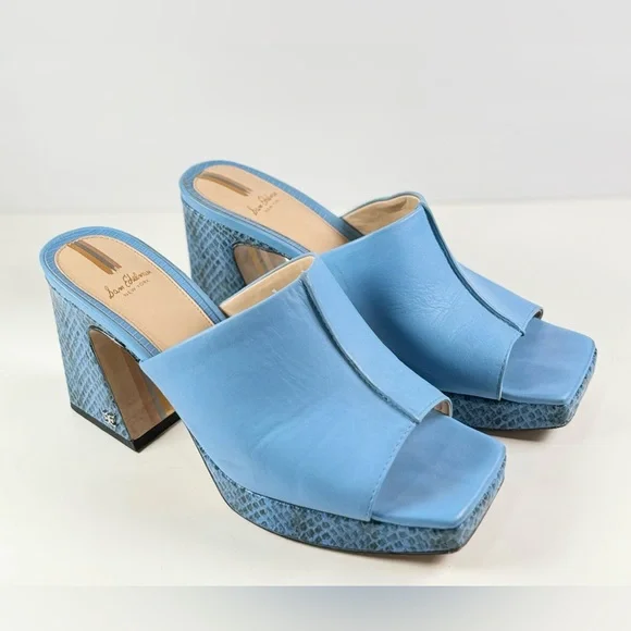 SAM EDELMAN Wilton Leather Mule Sandals Size 9 - Picture 3 of 9